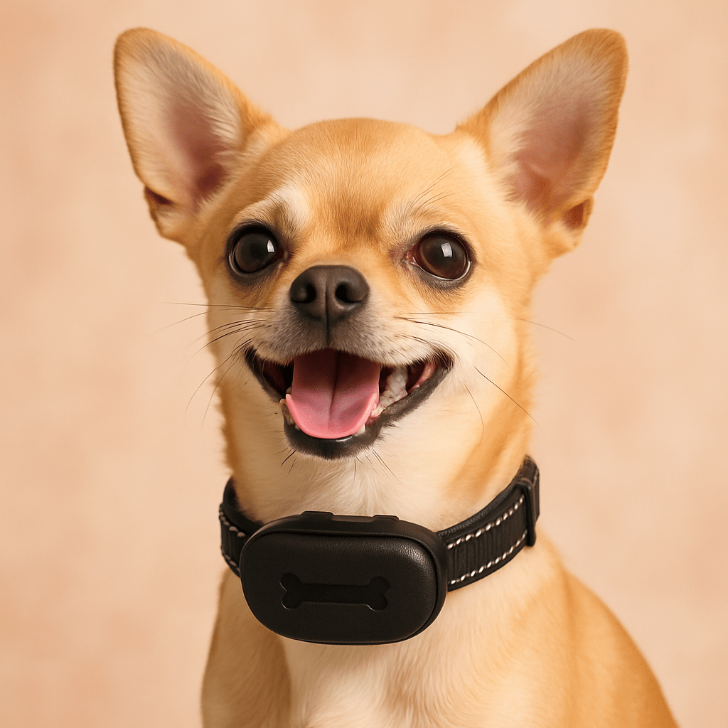 collier anti aboiement nobarkbonecollar chihuahua portrait
