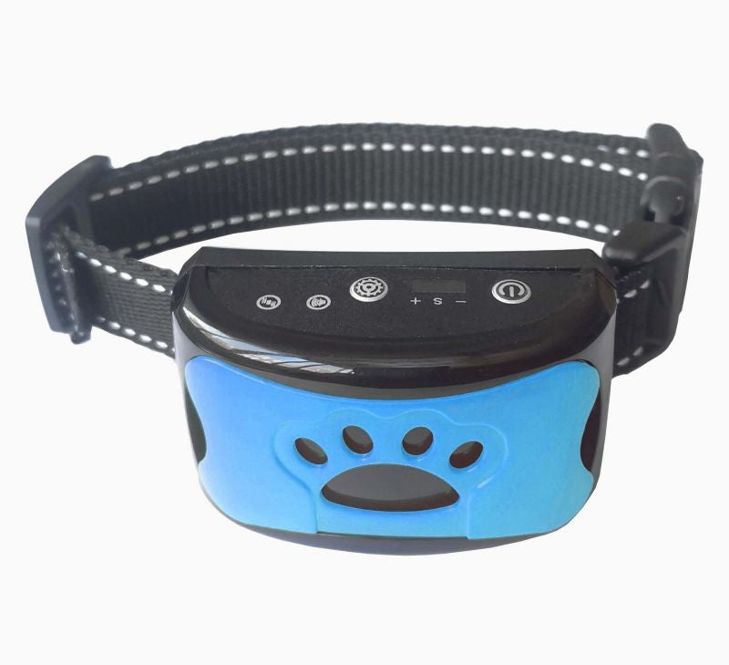 collier anti aboiements hushpawcollar bleu