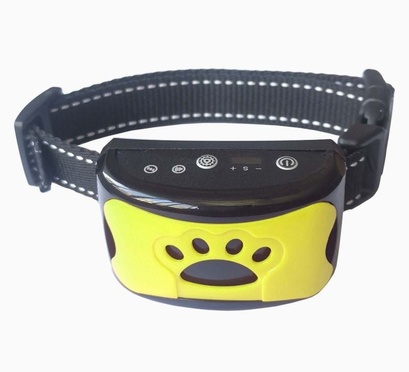 collier anti aboiements hushpawcollar jaune