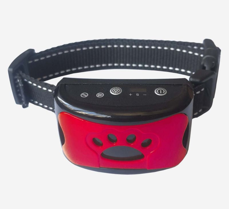 collier anti aboiements hushpawcollar rouge