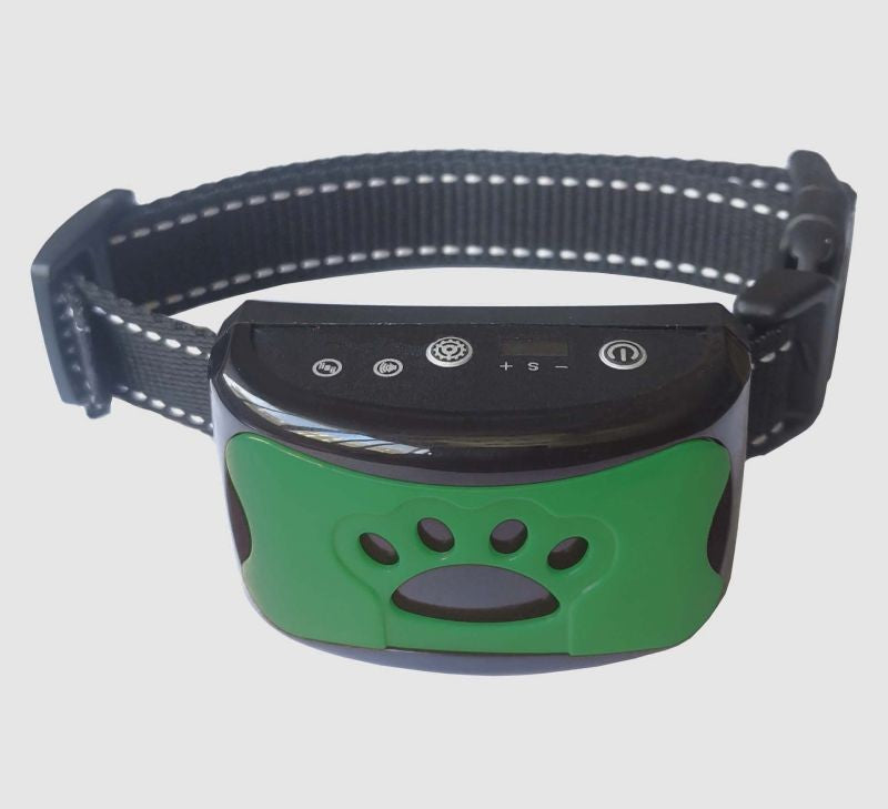 collier anti aboiements hushpawcollar vert