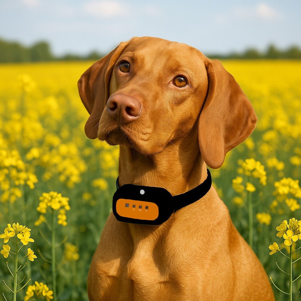 collier chien anti aboiement citruzip braque hongrois champs canola