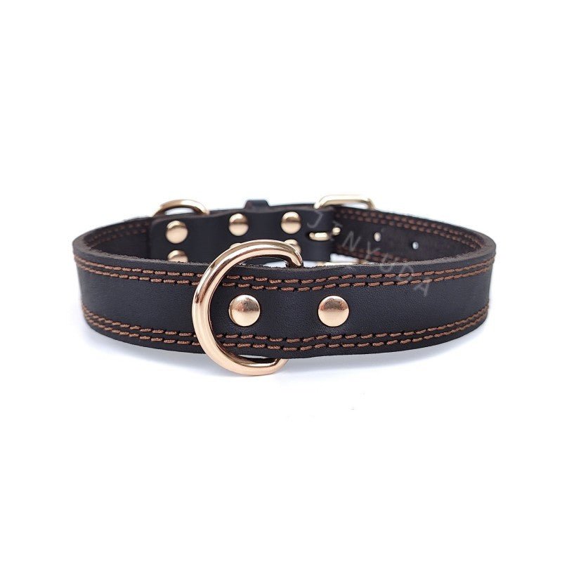 collier chien cuir sweetleather noir