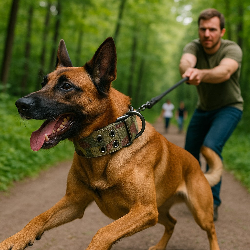 collier chien tacticalcollar malinois tire fort