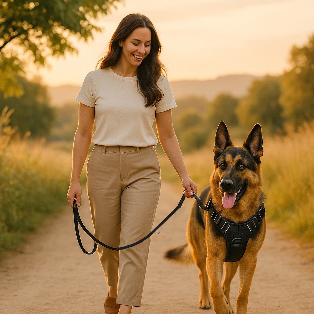 harnais chien comfortdog berger allemand balade avec elyse