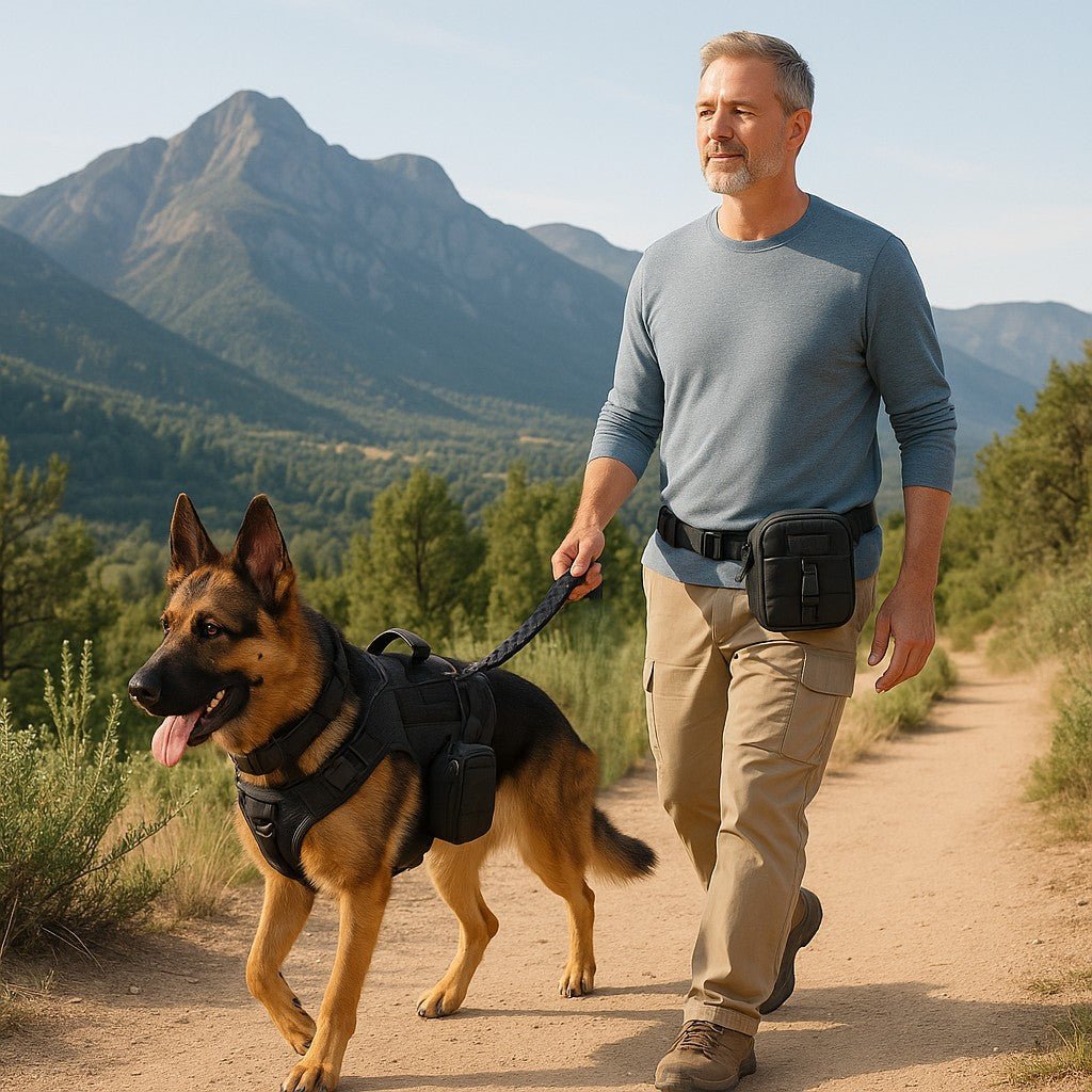 harnais chien tactikdogkit berger allellemand randonnee montagne maitre