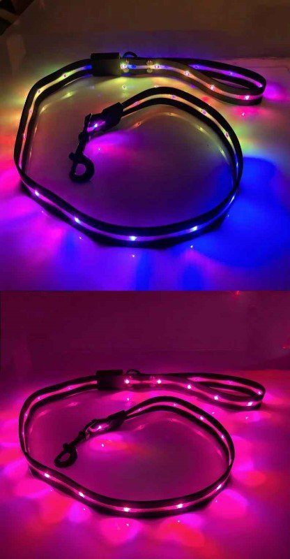 laisse pour chien caniled multicolore rainbow rose
