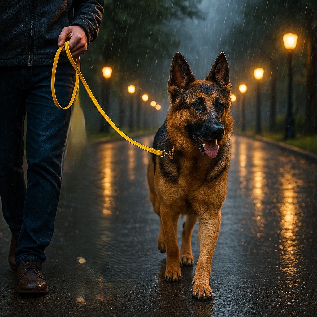 longe pour chien canilonge berger allemand jaune