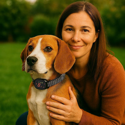 collier anti aboiements pour chien woofcontrol beagle sophie jardin