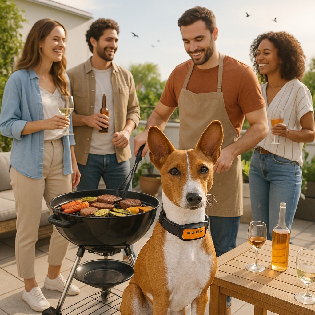 collier chien anti aboiement citruzip basenji amis barbecue
