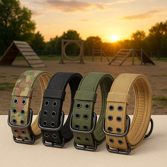 collier chien tacticalcollar presentation quatre couleur coucher soleil