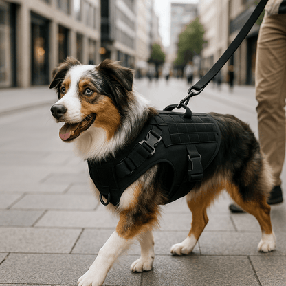 harnais chien tactikdog noir berger australien ville