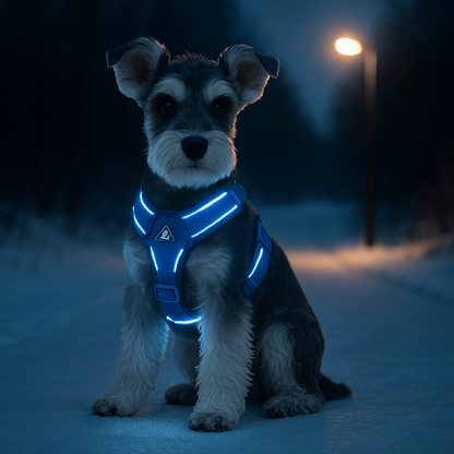 harnais chien tinymrddoggy reflechissant nuit petit chien