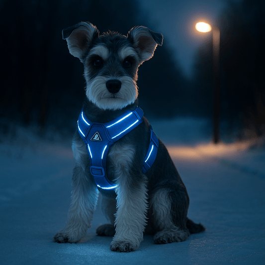 harnais chien tinymrddoggy reflechissant nuit petit chien