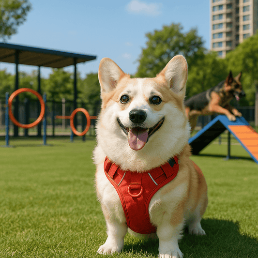harnais pour chien safedog corgie parc chien