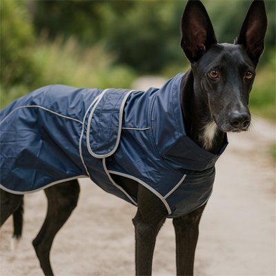 impermeable chien caniprotect bleu chien sentier oree des bois