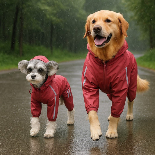 impermeable pour chien pawveralls petit et moyen chiens impermeables identiques
