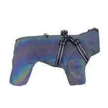 impermeable pour chien weathershield gris laser
