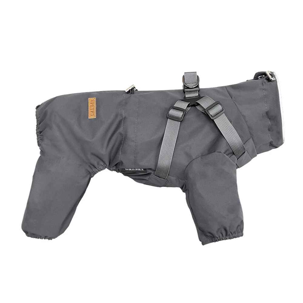 impermeable pour chien weathershield gris