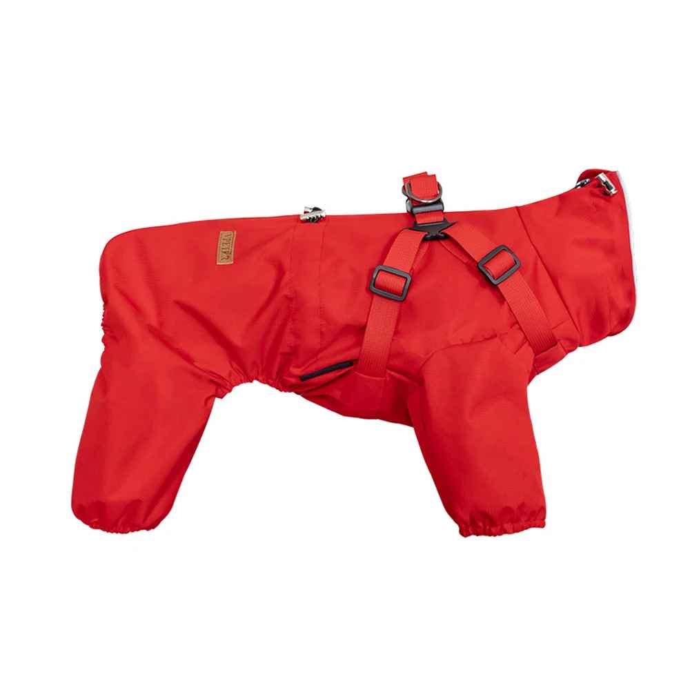 impermeable pour chien weathershield rouge