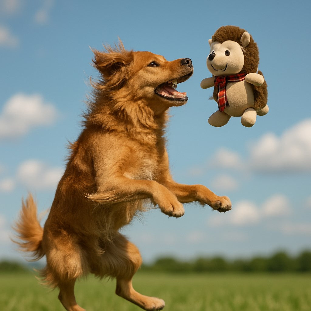 jouet pour chien pawluche de noel herisson chien sautant pour atrapper peluche