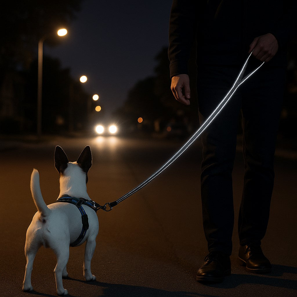 laisse pour chien canileash promenade nocturne
