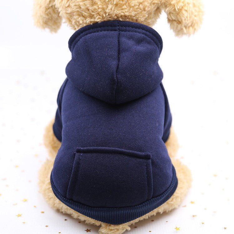 pull pour chien woof hoodie bleu marine