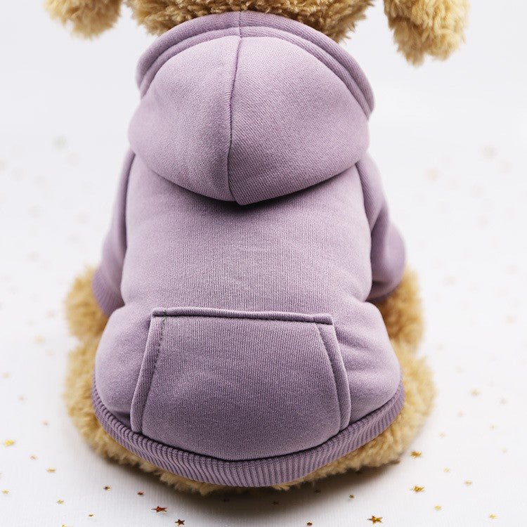 pull pour chien woof hoodie lilas
