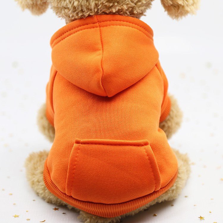 pull pour chien woof hoodie orange