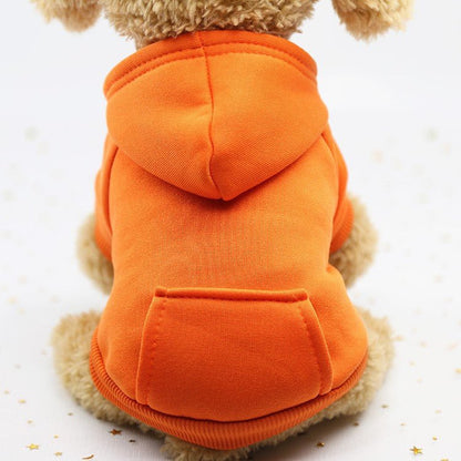 pull pour chien woof hoodie orange